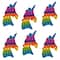 GottaPop Rainbow Unicorns Pop It Fidget Toy Party Favors, 6ct.